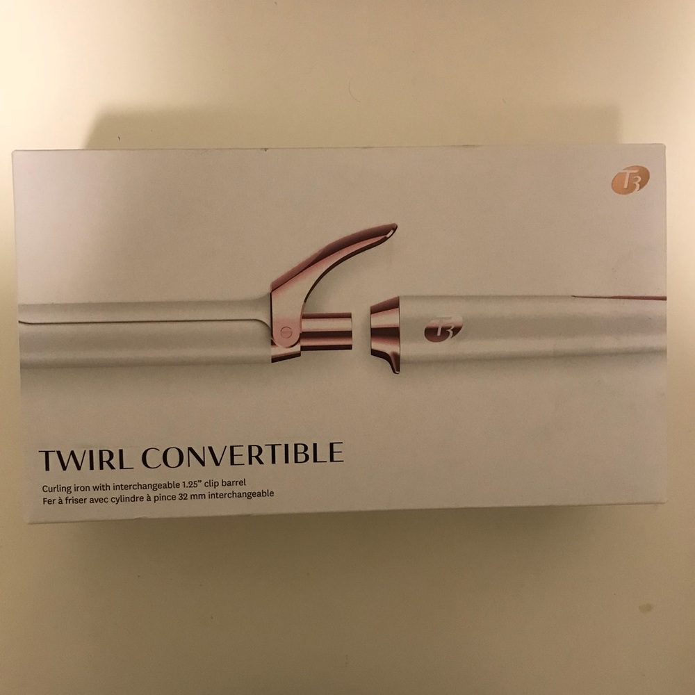 T3 Twirl 1.25” Convertible Curling Iron - new